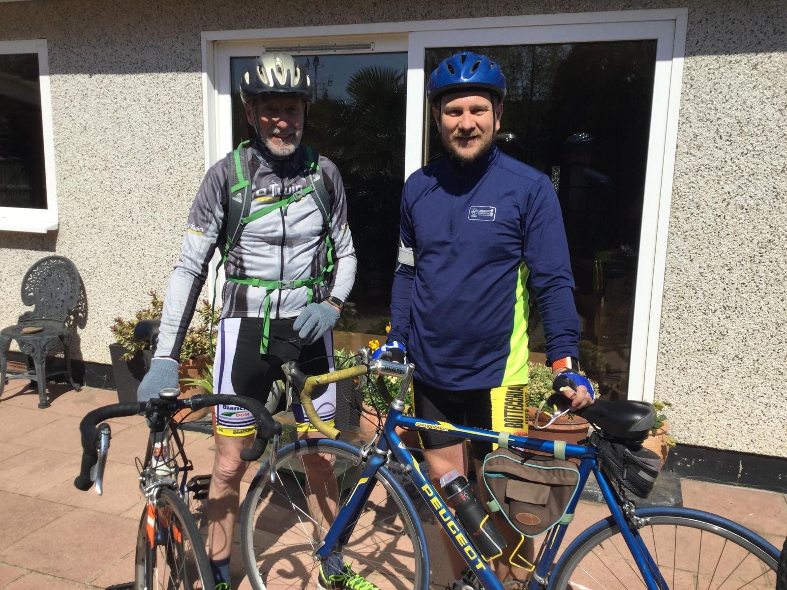 Eddie and Ray preparing for another ride